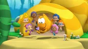 v.li.: Deema, Oona, Goby, Bubble Kitty, Mr. Grouper, Molly, Gil, Nonny, Bubble Puppy