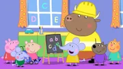 Heute übernimmt Herr Bulle (re.) die Klasse von Madame Gazelle, doch die Kinder wissen bereits alles über die Themen die Herr Bulle vorschlägt zu lernen...
