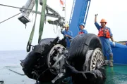 Teile des Fahrwerks Lion Air JT 610