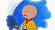 Caillou liebt das Buch "Superbär".