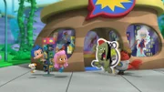 Bubble Puppy (l.), Gil (2.v.l.), Molly (2.v.r.)