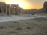 Die beeindruckenden Ruinen von Hatra im heutigen Irak.