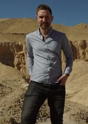 Luxor, Ägypten - Der Ägyptologe Chris Naunton im Tal der Könige.