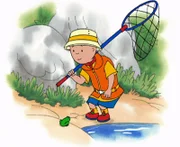 Ist das langweilig. Caillou ist mit Papi und Opi angeln gegangen. Aber kein Fisch will anbeißen.
