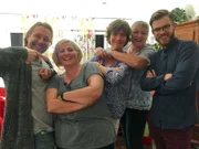 V.l.: Thomas "Tom", Gastgeberin Nicole, Uta, Arlette und Kolja