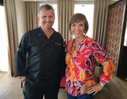 Moderatorin Annette Krause mit Sternekoch Rolf Straubinger.