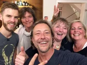 V.l.: Kolja, Uta, Gastgeber Thomas "Tom", Arlette und Nicole