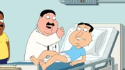 (v.l.n.r.) Cleveland Brown; Dr. Hartman; Glenn Quagmire