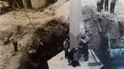 Montage der Hochmastleuchten in Halle Riebeckplatz, größter Verkehrsknoten der DDR.