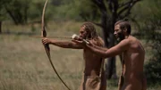 Darrin holds the bow while patrick holds the line.