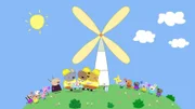 Peppa und ihre Freunde sind in der Spielgruppe, während Herr Bulle auf einem nahegelegenen Hügel fleißig arbeitet und etwas baut. Alle Kinder versuchen zu erraten, um was es sich da wohl handeln mag. Es ist ein Windrad! Madame Gazelle erzählt den Kindern alles über Windenergie. Die Kinder haben Spaß ihre eigenen kleinen Papierwindräder zu bauen, während Herr Bulle und seine Arbeiter eine gute Tasse Tee genießen.