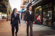L-R:  Dr. Joan Watson (Lucy Liu) and Sherlock Holmes (Jonny Lee Miller)