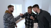 Abklatschen, Thomas & Eduard Wittenberg und Mike Schopp