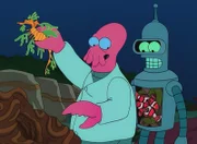 Dr. Zoidberg (l.); Bender (r.)
