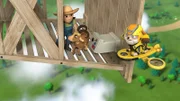 v.li.: Farmer Yumi, Garbie, Rubble