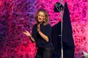 Monika Gruber im Zuge der Auffuehrung von "Kuess die Hand" fuer ServusTV im Orpheum Graz.