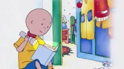 Caillou liest ein spannendes Piratenbuch. Doch ständig wird er beim Lesen gestört. Da hat Caillou eine Idee. Er verkriecht sich in der Kleiderkammer. Da kann der kleine Bücherwurm ungestört lesen.