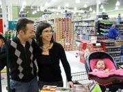 Chris and Ashley at checkout.