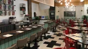 Second angle of Rosie's Cafe after renovations, as seen on Restaurant Impossible, Season 14.