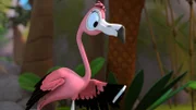 Flora ist ganz begeistert von ihrem neuen Handy.