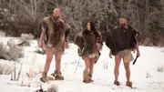L-R: Waz, Sara and Jake walking.