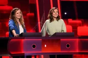 Die Kandidatinnen des Teams "Tatort": Schauspielerin Cornelia Gröschel (l.) und Schauspielerin Karin Hanczews (r.).