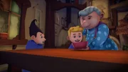 Dank Ömchen können sich Jack und Tashi wieder aufwärmen.