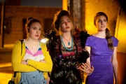 Lena Dunham as Hannah Horvath, Allison Williams as Marnie Michaels and Jemima Kirke as Jessa Johansson