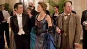 L-R: William Murdoch (Yannick Bisson), Julia Ogden (Helene Joy), Rudolph Sutton (Matt Gordon)