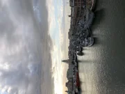 Montevideo in Uruguay. Impressionen - Anlegen in Monte Video.