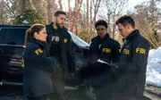 L-R: Special Agent Maggie Bell (Missy Peregrym), Special Agent Omar Adom 'OA' Zidan (Zeeko Zaki), Katherine Renee Turner (Tiffany Wallace), John Boyd (Stuart Scola)