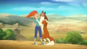 Zoé und Lassie posieren für Harvey, der sie an derselben Stelle aufnimmt, wo schon sein Vater fotografiert hatte.