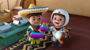 Die beiden haben sich jeder eine Piñata gewünscht. Die beiden haben sich jeder eine Piñata gewünscht.
