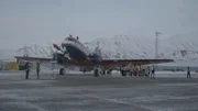 Das in Spitzbergen stationierte Forschungsflugzeug Polar 6 ist Teil der internationalen Kampagne HALO-(AC)³ zur Untersuchung der Änderungen von Luftmassen in der Arktis.