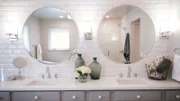 Picture of a renovated bathroom.
