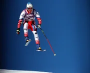 Stephan Eberharter beim Hahnenkammrennen Kitzbühel.