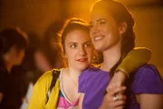 Lena Dunham as Hannah Horvath and Jemima Kirke as Jessa Johansson
