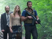 L- R: John Allen (Adrian Rawlins), Dana Van Rijn (Annabelle Wallis), Sgt. Damien  Scott (Sullivan Stapleton)