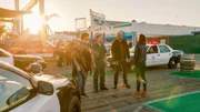 (v.li.): Eric Christian Olsen (Martin ‚Marty‘ Deeks), Chris O’Donnell (Special Agent G. Callen), LL Cool J (Special Agent Sam Hanna), Daniela Ruah (Special Agent Kensi Blye).