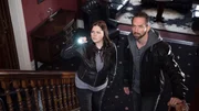 Katrina Weidman and Nick Groff inside The Park Hotel.