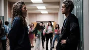 l-r: Rue Bennett(Zendaya ), Elliot (Dominic Fike)