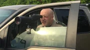 Officer Eric Olson scoping the situation.
