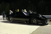 Kye gets the Shocker ready to play gatekeeper against Shane and his Big Tire car, Prime Evil.