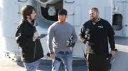 Brannon, Chris and Chasey on the deck of the USS Edson.