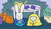 Simon (l.) und Franz (r.) wollen im Garten campieren, um auf den Elf zu warten, der angeblich die grünen Tomaten in der Nacht rot anpinselt.