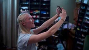 Isabel takes a selfie as a decoy
