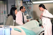 Nachdem (v.li.) Lida (Samantha Cutaran), Dr. Taub (Peter Jacobson) und Dr. Adams (Odette Annable) Zeugen wurden, wie der kleine Patient Lue  (Riley Lennon Nice, lieg.) dreißig Zentimeter über dem Bett schwebte, fordert Lida die Ärzte auf, den Opa des Jungen zu holen, der auf 'hawaiianische' Art versuchen soll, Lue von einem bösen Geist zu befreien. Nachdem (v.li.) Lida (Samantha Cutaran), Dr. Taub (Peter Jacobson) und Dr. Adams (Odette Annable) Zeugen wurden, wie der kleine Patient Lue  (Riley Lennon Nice, lieg.) dreißig Zentimeter über dem Bett schwebte, fordert Lida die Ärzte auf, den Opa des Jungen zu holen, der auf 'hawaiianische' Art versuchen soll, Lue von einem bösen Geist zu befreien.