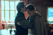 l-r: George Villiers (Nicholas Galitzine), John Villiers (Tom Victor)