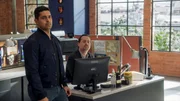 l-r: Wilmer Valderrama als Special Agent Nicholas ìNickî Torres und Sean Murray als Special Agent Timothy McGee.