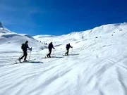 Tourenski-Ausflug nahe der Neuen Bamberger Hütte.